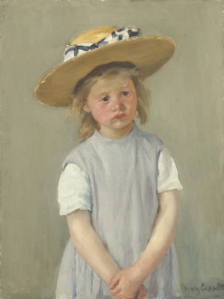Child in a Straw Hat by Mary Cassatt - WikimediaCommons - Jan18