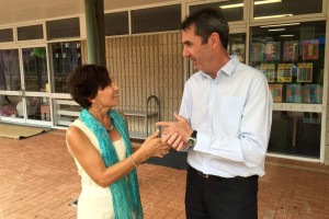 WA-Education-minister-Peter-Collier-with-a-teacher-ABC-News-Marcus-Alborn-300x200