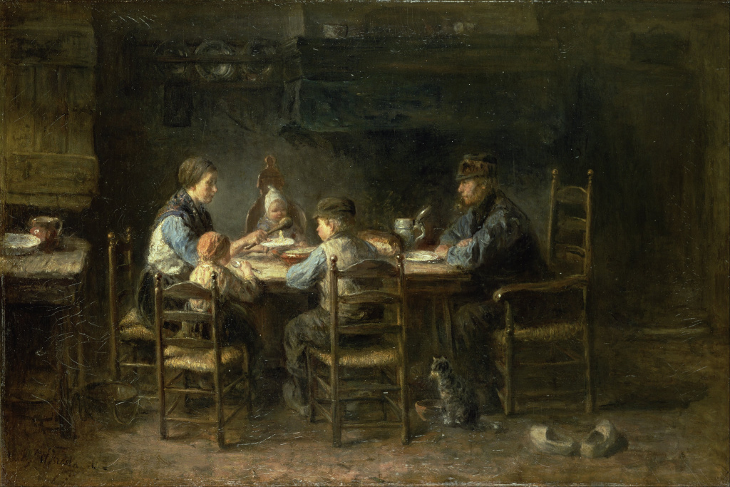 Jozef_Isra%C3%ABls_-_Peasant_family_at_the_table_-_Google_Art_-Project-Wikimedia-1024x683