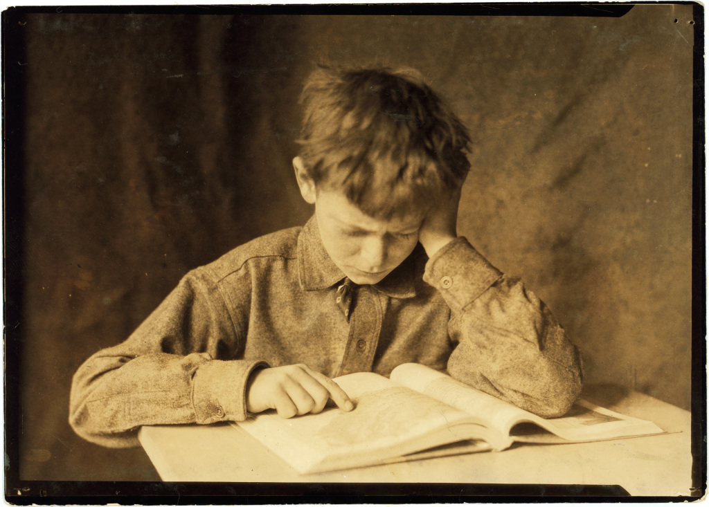 Lewis-Hine-Boy-studying-WikimediaCommons-1024x733