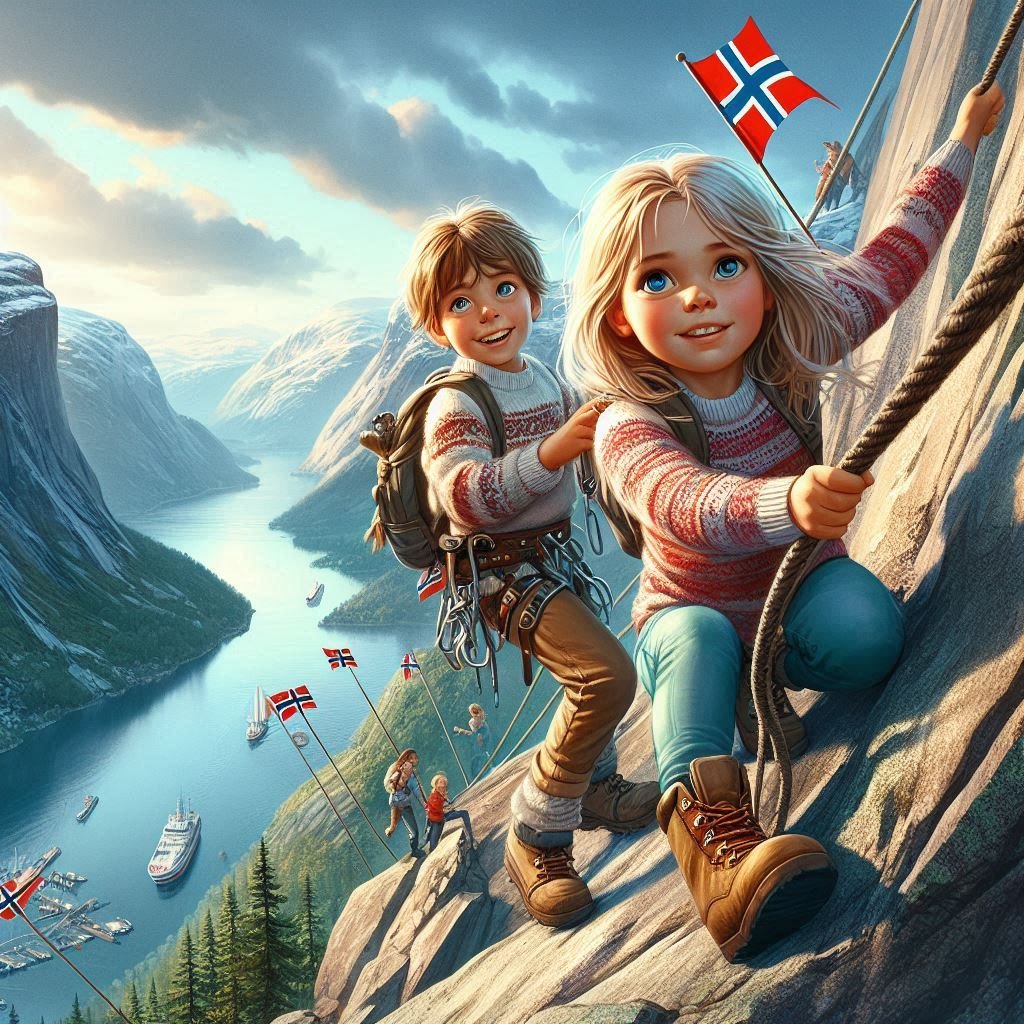 A%20Norwegian%20girl%20and%20boy,%205-6%20years%20old,%20climbing%20a%20steep%20cliff%20-%20Designer